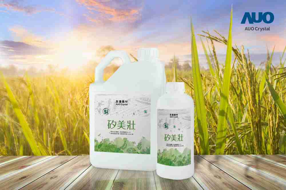 壹号平台晶材推出“硅美壮”产品，，，，利用副产物循环再制为硅肥，，，除取代化学肥料发挥循环经济价值外，，，更有效降低生态环境的伤害